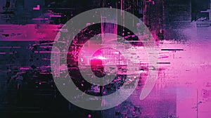 Abstract glitching digital background showing data corruption