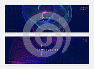 Abstract digital background. Artificial