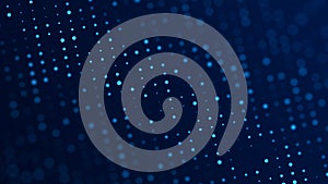 Abstract digital background. Big data code matrix. 3d rendering