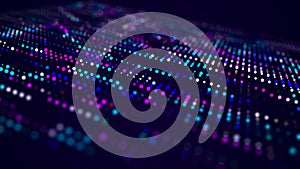 Abstract digital background. Big data code matrix. 3d rendering