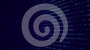 Abstract digital background. Big data code matrix. 3d rendering.