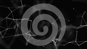 Abstract digital background. Big data visualization. Network connection structure. Science background