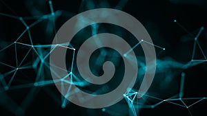 Abstract digital background. Big data visualization. Network connection structure. Science background