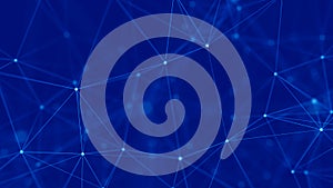 Abstract digital background. Big data visualization. Network connection structure. Science background. 3D rendering