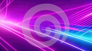 Abstract digital background with binary code flowing through a network of interconnected nodes