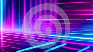 Abstract digital background with binary code flowing through a network of interconnected nodes