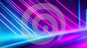 Abstract digital background with binary code flowing through a network of interconnected nodes