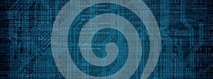 Abstract background with binary code. Hackers, darknet, virtual reality and science fiction concept.