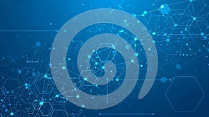 Abstract Digital Network Technology Background