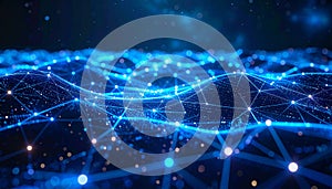 Futuristic Digital Network Background