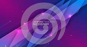 Abstract digital background featuring overlapping angular geometric shapes in