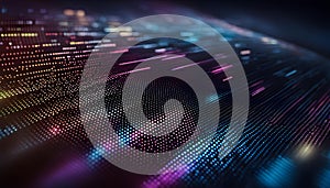 Abstract digital background in the form of a screen with numbers and program codes for computers, writing computer programs