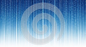 Abstract digital background with futuristic binary code rain effect