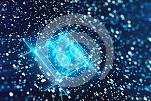 Abstract digital background with Hexadecimal and binary code 3d illustration