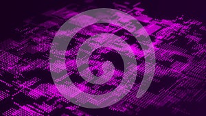 Abstract digital background. Science background. Falling dots. Technological background. 3d rendering.