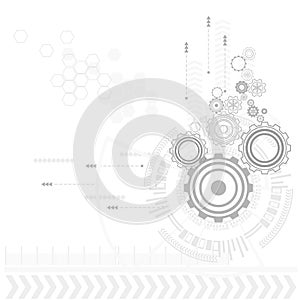 Abstract digital background with technology circuit board texture. Electronic motherboard. Communication and engineering concept