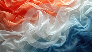 Abstract digital background or texture design of dutch flag colors, Netherland Holland national country symbol illustration