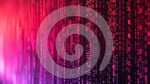 Abstract digital binary code background, Big data concept, Generative AI illustrations