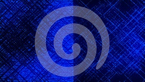Abstract digital binary code flowing on dark background. Network connection structure. High information technology