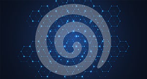 Abstract digital blockchain cube blocks concept. 3D big data cubes quantum computer technology idea. Artificial intelligence data