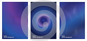 abstract digital blue wave line art template neon background with halftone dot set, liquid paint, dynamic wallpaun photo
