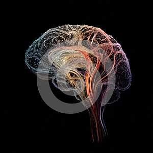 Abstract Digital Brain Network with Gradient Energy Flow