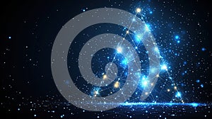 Abstract digital Christmas tree