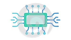 Abstract Digital Circuit Board, Electronic Innovation and AI, vector design Generative AI