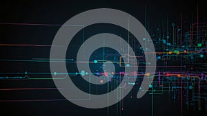 Abstract Digital Circuit Network Background photo