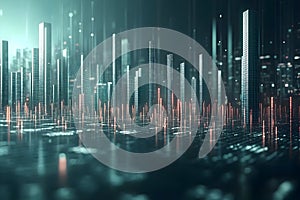 AI-Generated Digital Cityscape