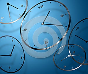 Abstract digital clocks