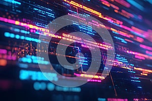 Abstract Digital Code Background