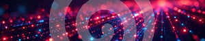 Abstract digital code flow, glowing lines, binary data , internet, software developer, binary data