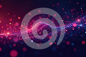 Abstract digital code flowing, glowing background, internet, web