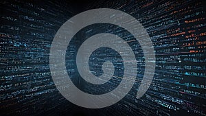 Abstract Digital Code Matrix Background