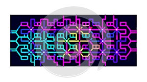 Abstract Digital Code Pattern: Futuristic Matrix Design, vector design Generative AI