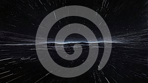 Abstract Digital Code Stream with Dynamic Colors