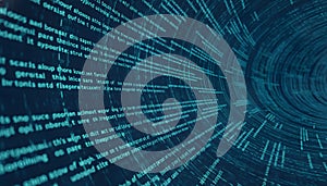 Abstract Digital Code Tunnel