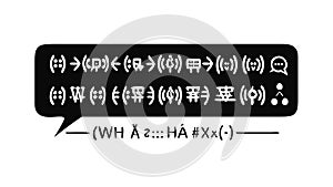 Abstract digital code vector, futuristic technology matrix binary. vector design Generative AI