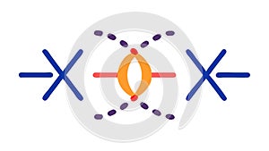 Abstract Digital Connection, Network Technology Icon, vector design Generative AI