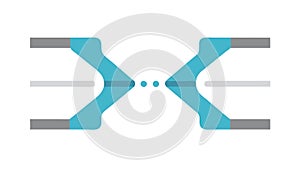 Abstract Digital Connection Node Vector, Network Technology Design, vector design Generative AI