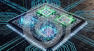 Abstract Digital Core and Data Processing Network