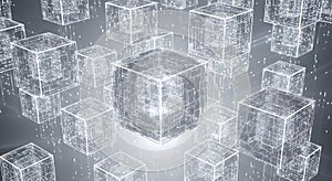 Abstract Digital Cubes Network