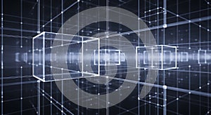 Abstract Digital Cubes and Network Connections