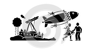 Abstract Digital Data Connection, Technology Communication Link, vector design Generative AI