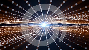 Abstract Digital Data Flow Background