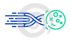 Abstract Digital Data Flow and Connectivity Network, vector design Generative AI