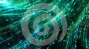 Abstract Digital Data Flow - Generative AI