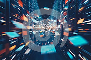 Abstract Digital Data Flow in a High-Tech Server Environment