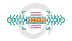 Abstract Digital Data Flow, Modern Connectivity, vector design Generative AI